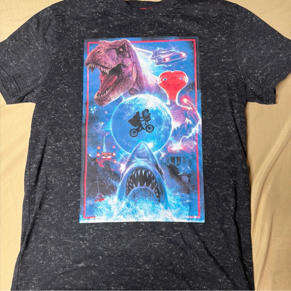 Universal Black Graphic T-Shirt